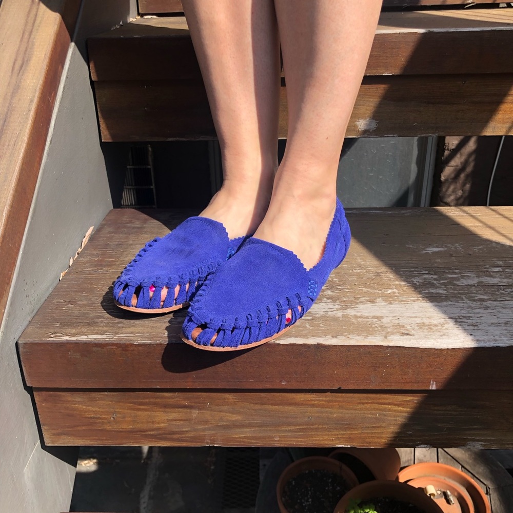 Size 6.5 Blue Matt Bernson shoes, barely worn